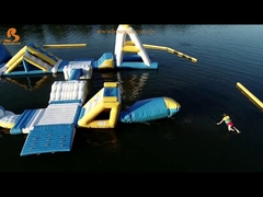 팽창식 워터 점핑 베개 부유 PVC 타포린 소재