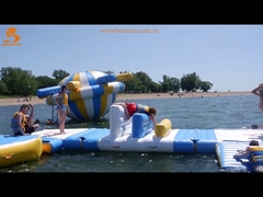 Inflatable Water Hurdle Outdoor Sport Course Floating PVC Material