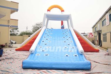 Commercial Grade Water Sports Inflatables Jumping Tower For Lake