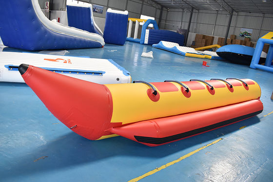 Inflatable Banana Boat For 5 Persons , Inflatable Towable Water Tube