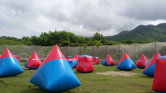 0.6mm PVC Tarpaulin Inflatable Paintball Bunker Airsoft Bunker Set For Shooting Games
