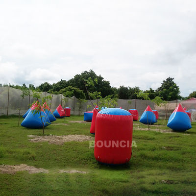 0.6mm PVC Tarpaulin Inflatable Paintball Bunker Airsoft Bunker Set For Shooting Games