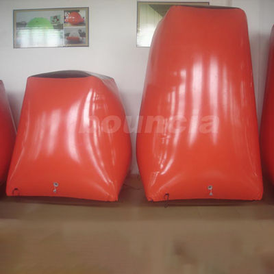Red Paintball Field Equipment Inflatable Paintball Bunker