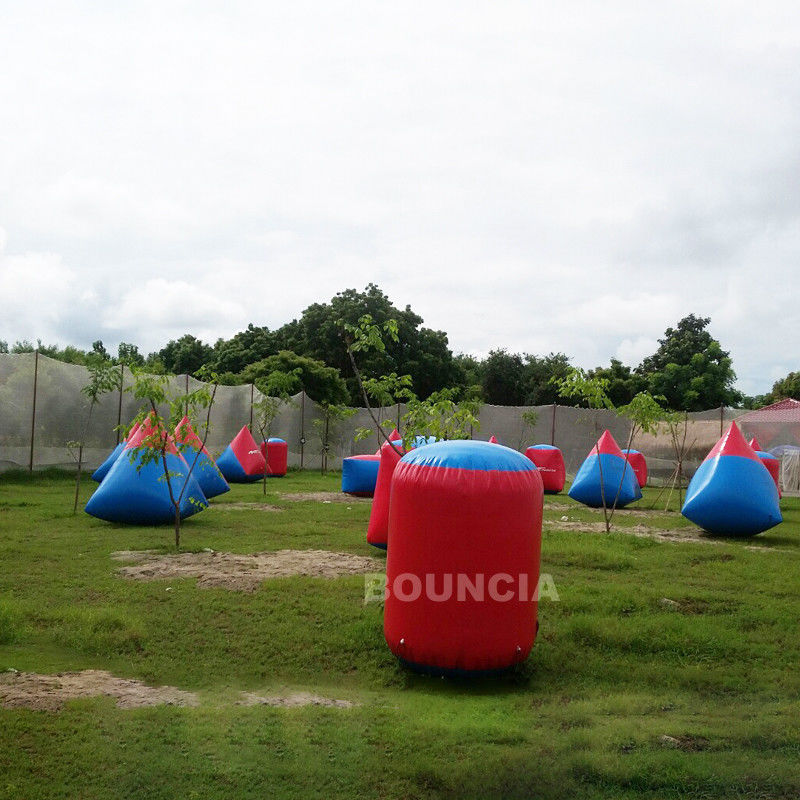 0.6mm PVC Tarpaulin Inflatable Paintball Bunker